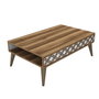 Hanah Home City - Mesa de centro Nogal y Blanco